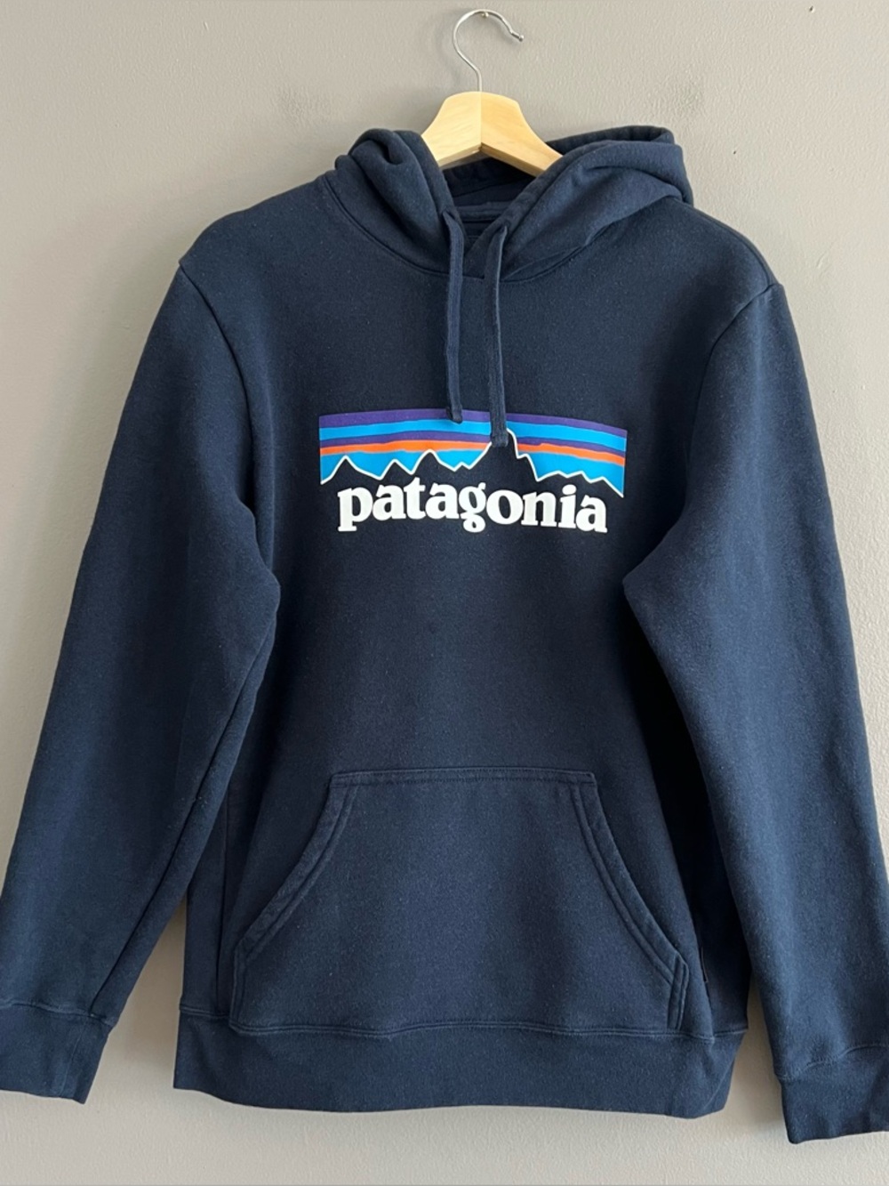 Patagonia P-6 Logo Uprisal Hoodie Navy Mens S / Womens M Regular Fit Sweatshirt